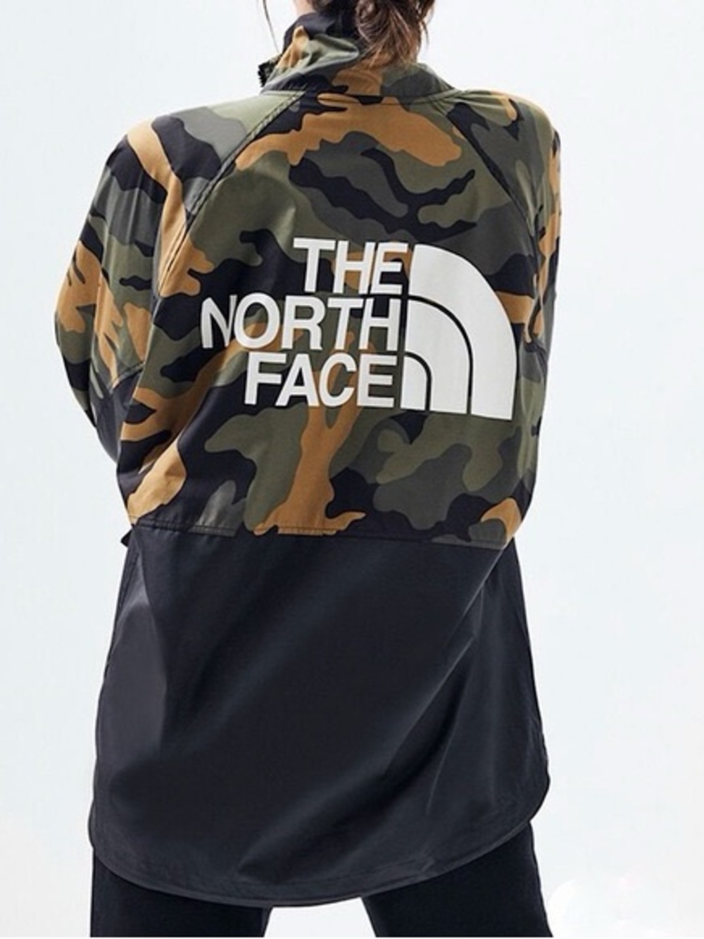 The North Face Camouflage NSE Graphic Windbreaker Jacket
